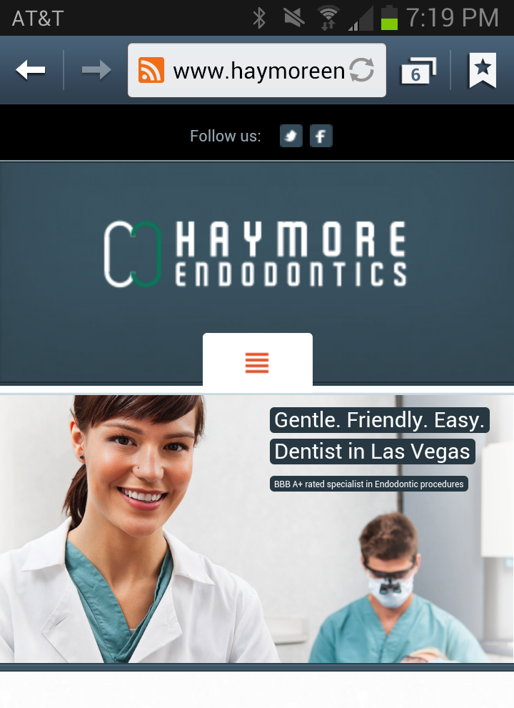 dentist site mobile