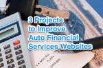 improve auto financial services websites