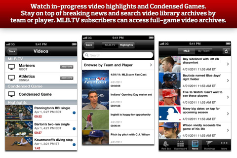 MLB.com At Bat 11 screenshot