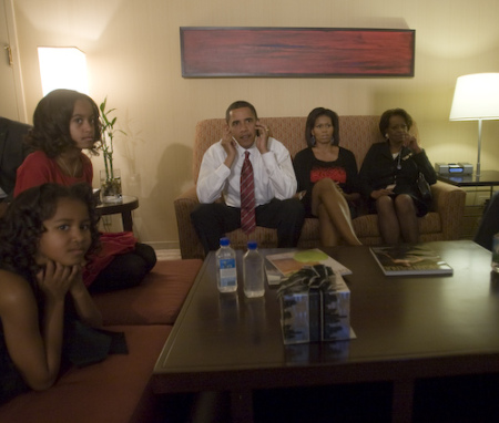obama watching election results