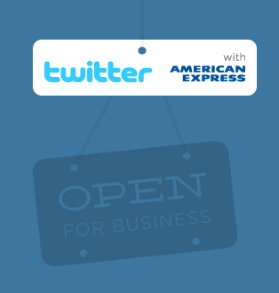 twitter with american express