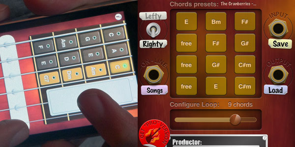 virtual guitar screenshot